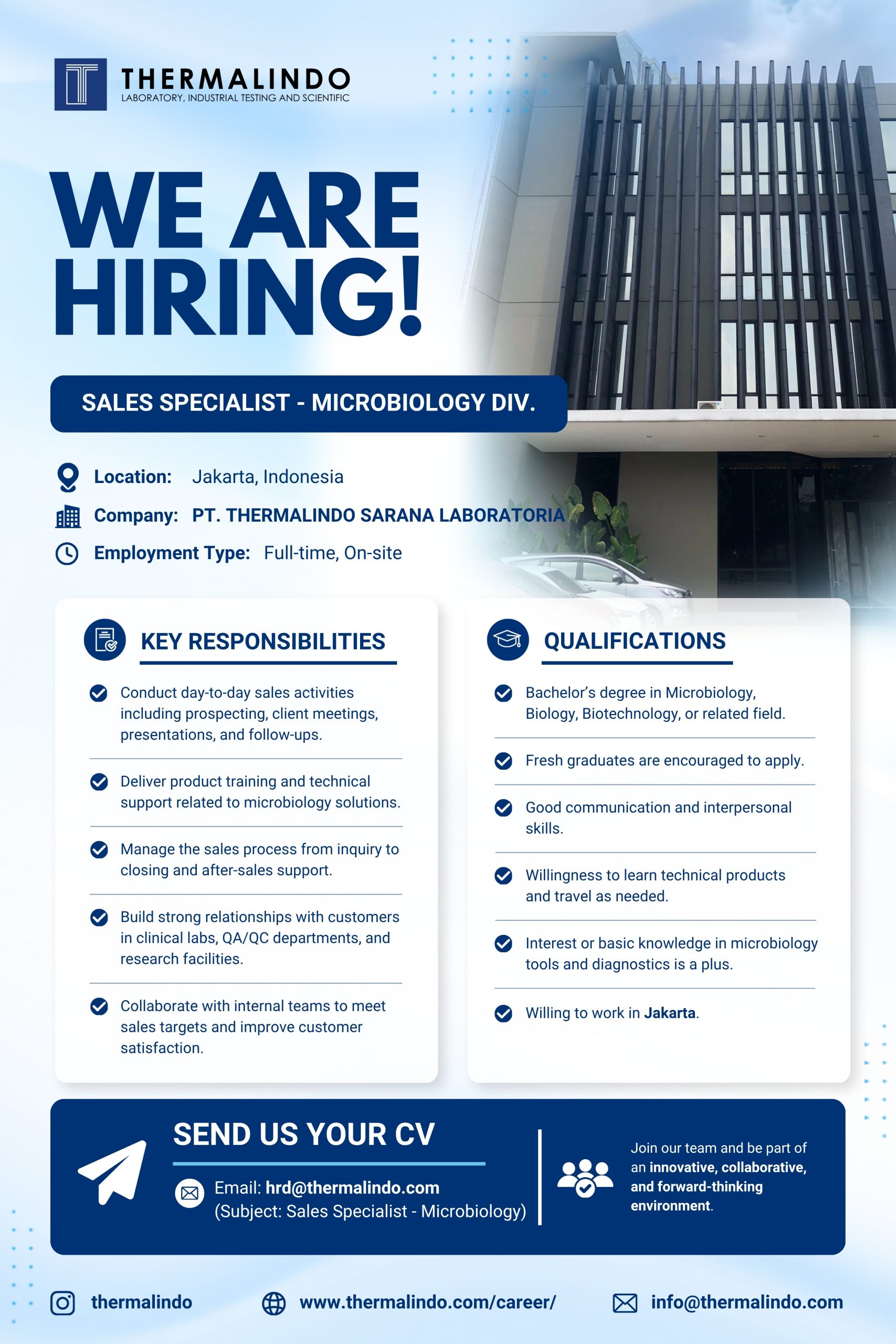Sales Specialist - Microbiology Div